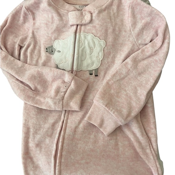 Carters Print footed fleece Pajama bundle 2T - Picture 5 of 15